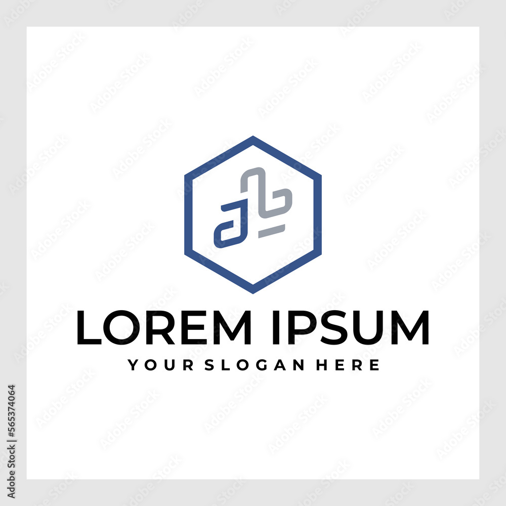Creative letter JL Logo Design Vector Template. Initial Letter JL Logo Design Creative letter JL Logo Design Vector Template. Initial Letter JL Logo Design