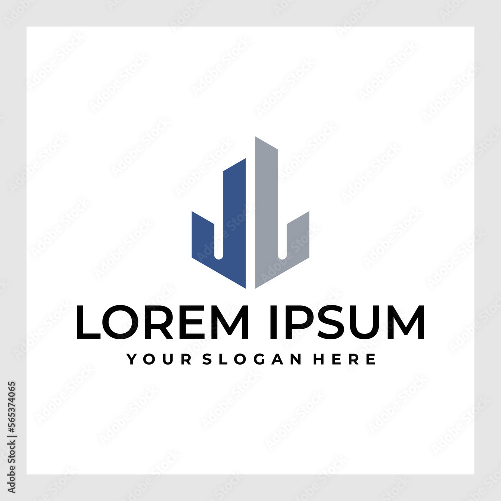 JL Logo Design Template Vector Graphic Branding Element. JL Logo Design Template Vector Graphic Branding Element.