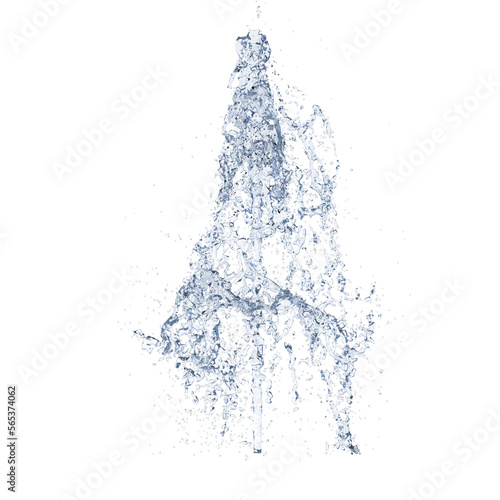 Fountain isolated transparent background 3d rendering
