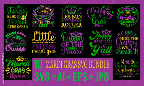 Mardi Gras Svg Bundle