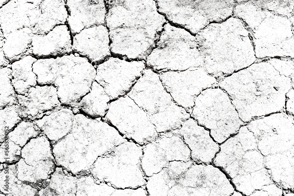 Texture soil dry crack background pattern of drought lack of water of nature white black old broken. Texture soil dry crack background pattern of drought lack of water of nature white black old broken.
