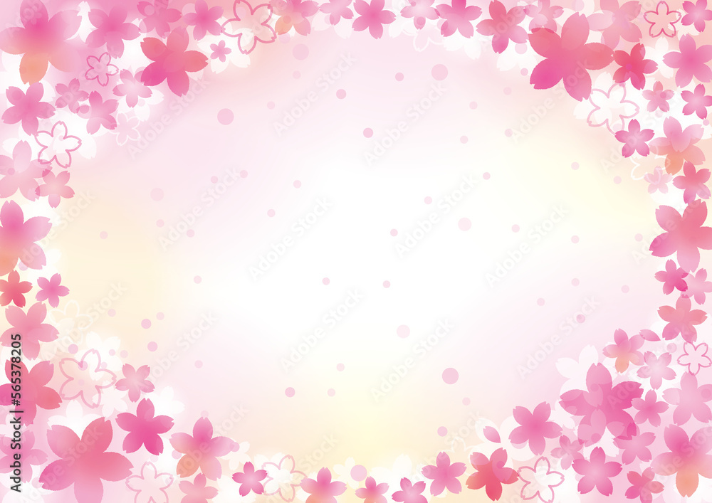 満開の桜　ピンク