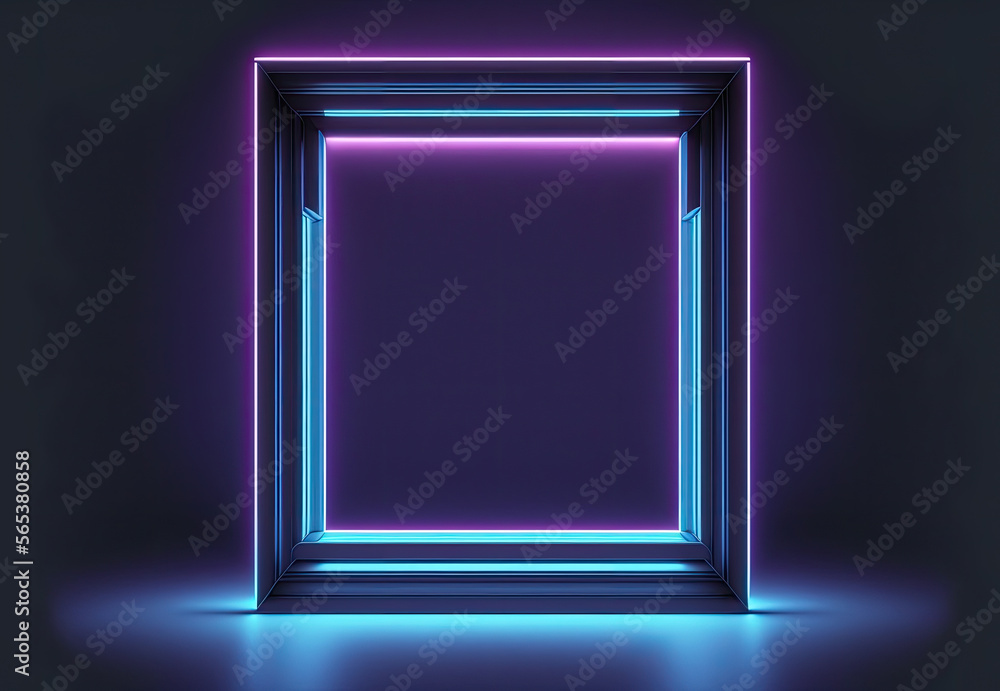 pink cube in intense colors created with Generative AI technology pink cube in intense colors created with Generative AI technology
