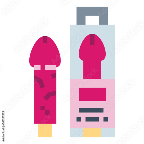 Clone a Willy flat icon style