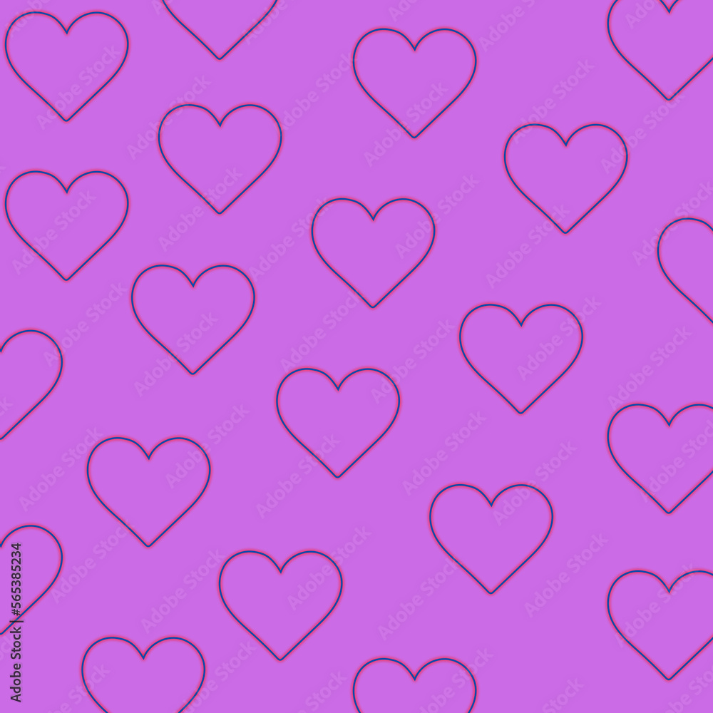 seamless background with hearts pattern