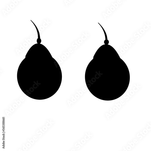 ripe pear for machine vector art esign photo