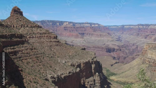 Grand Canyon South rim from the top of Bright Angel trail