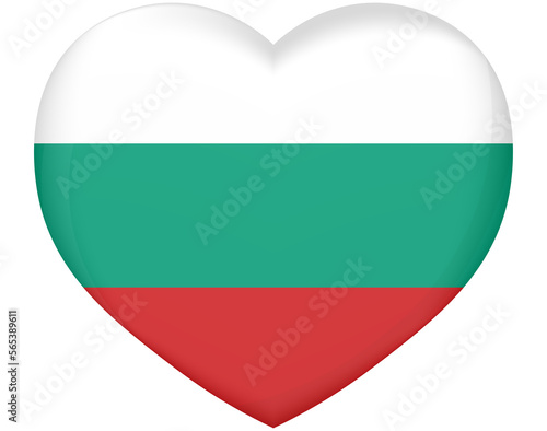Free Download Heart symbol, flag of Bulgaria - GFXLoad
