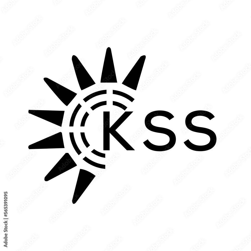 KSS letter logo. KSS image on white background and black letter. KSS ...