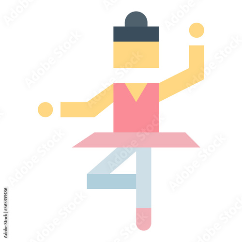 ballet flat icon style