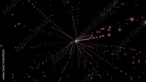 Abstract background with fire and star