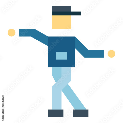 shuffle flat icon style