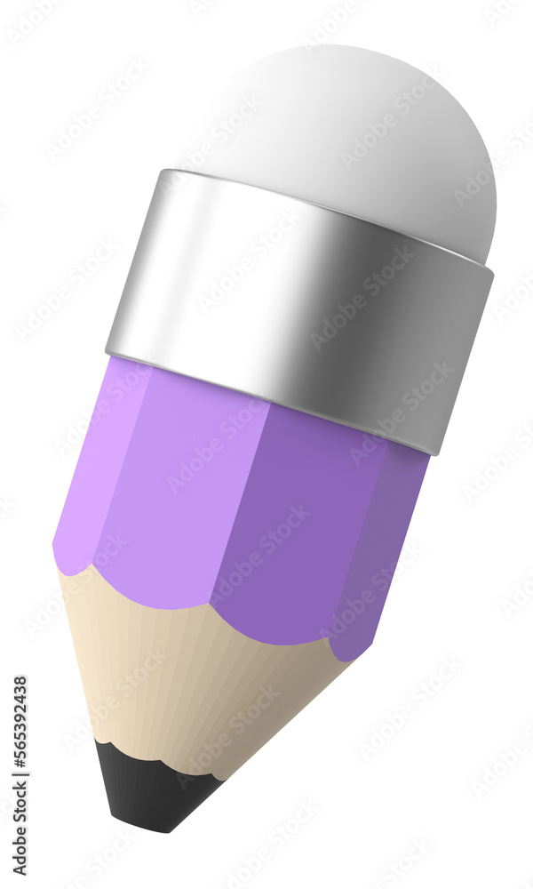 3D pencil. 3D illustration. 3D rendering. 3D pencil. 3D illustration. 3D rendering.