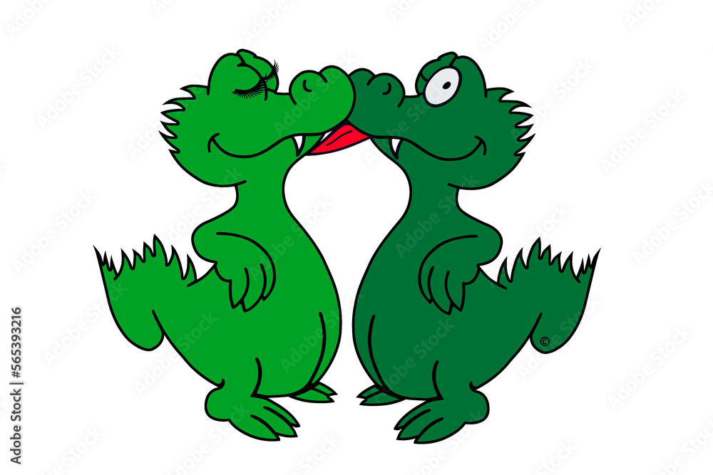 Fototapeta premium Croco Pärchen