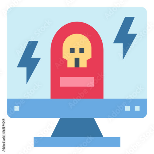game over flat icon style
