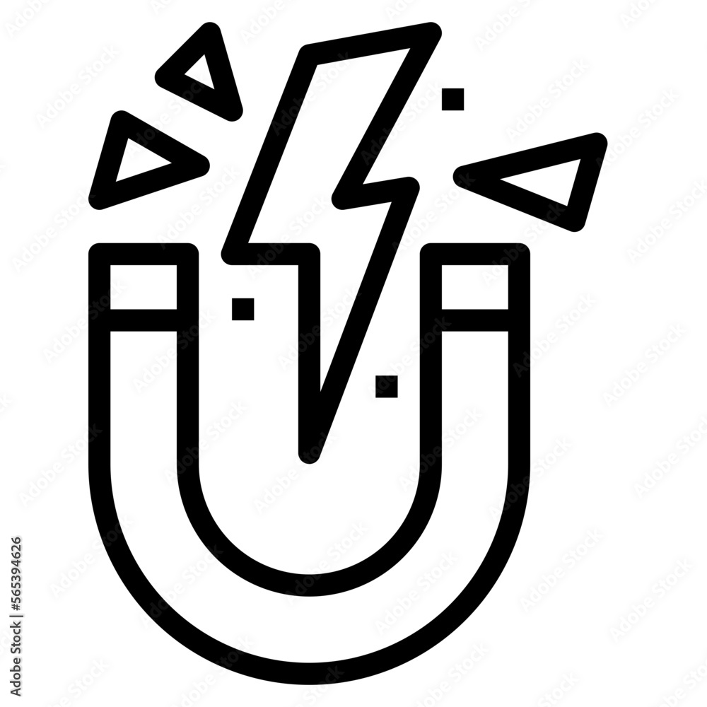 magnet line icon style