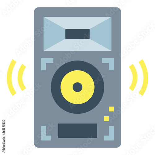 home theater flat icon style