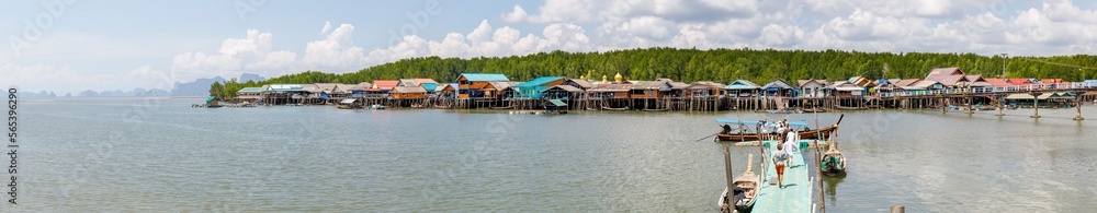 Thailand landscape of a village on an island