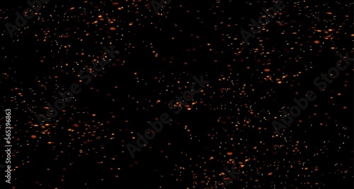 Wallpaper Mural sparks like particles floating in air over black background Torontodigital.ca