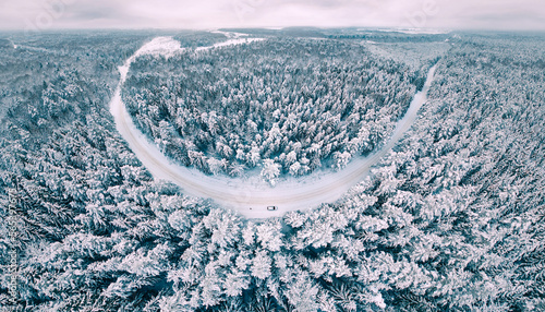 landscape with snow