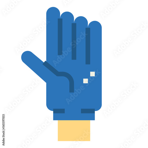 glove flat icon style