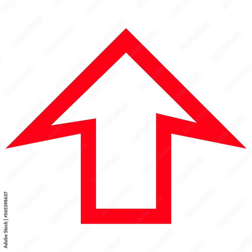 Directional Arrow Symbol on Transparent Background Directional Arrow Symbol on Transparent Background