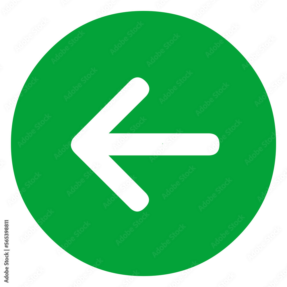 Directional Arrow Symbol on Transparent Background Directional Arrow Symbol on Transparent Background