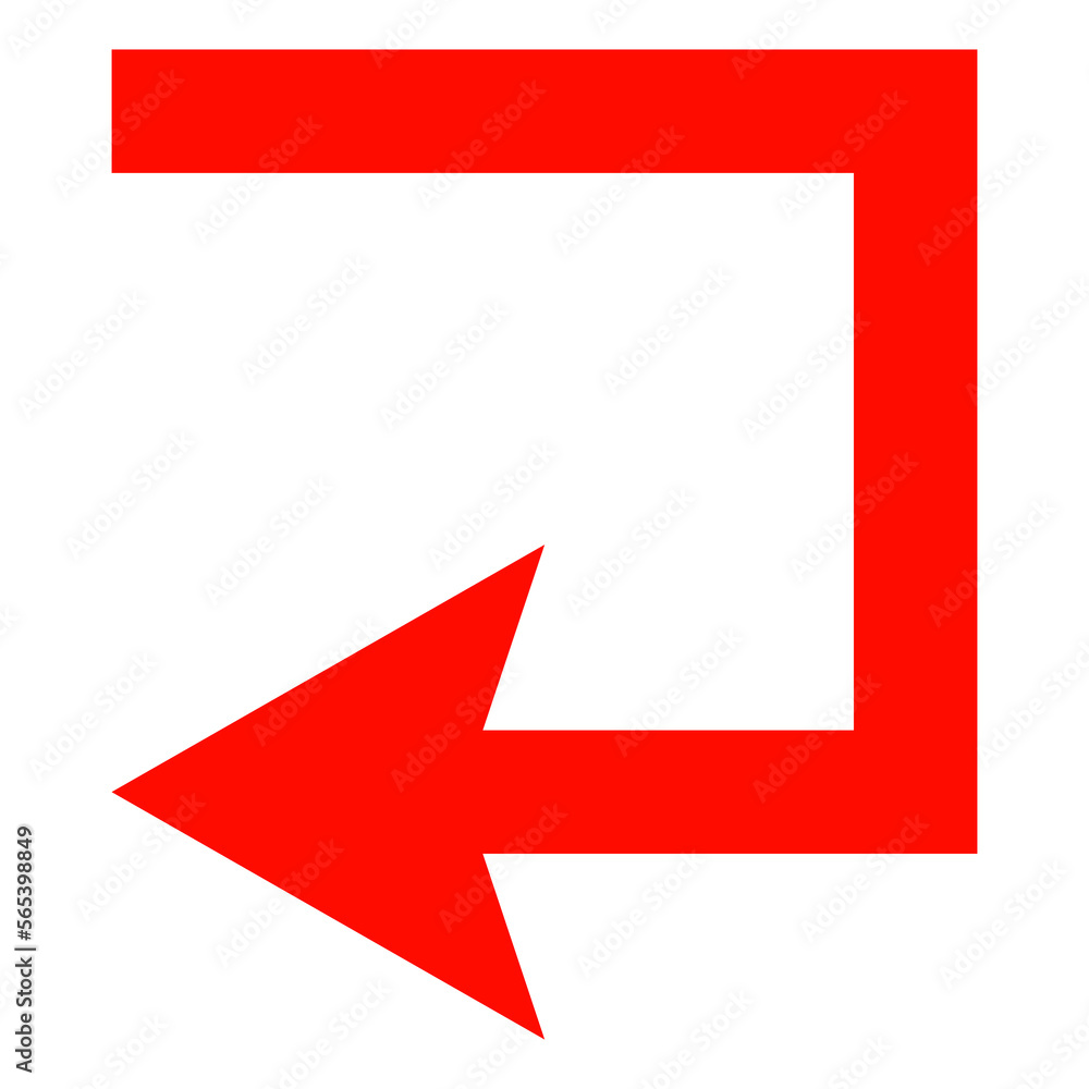 Directional Arrow Symbol on Transparent Background Directional Arrow Symbol on Transparent Background