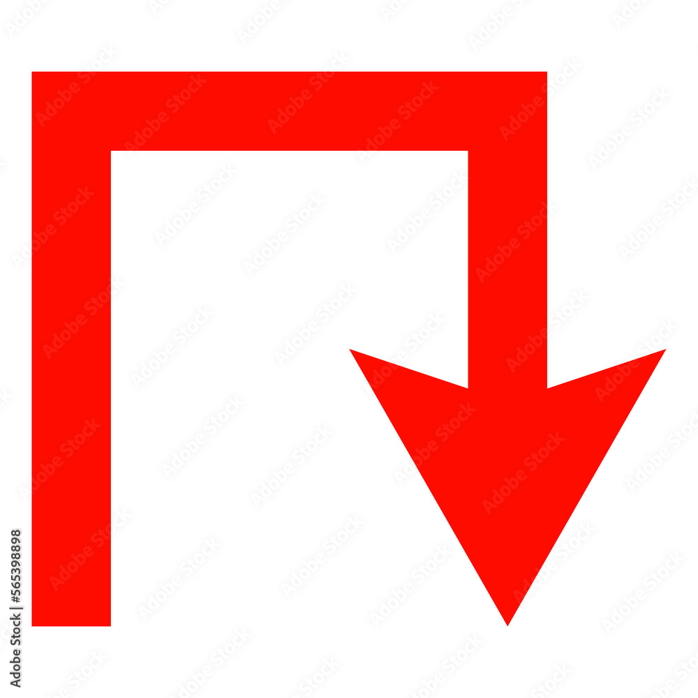 Directional Arrow Symbol on Transparent Background Directional Arrow Symbol on Transparent Background