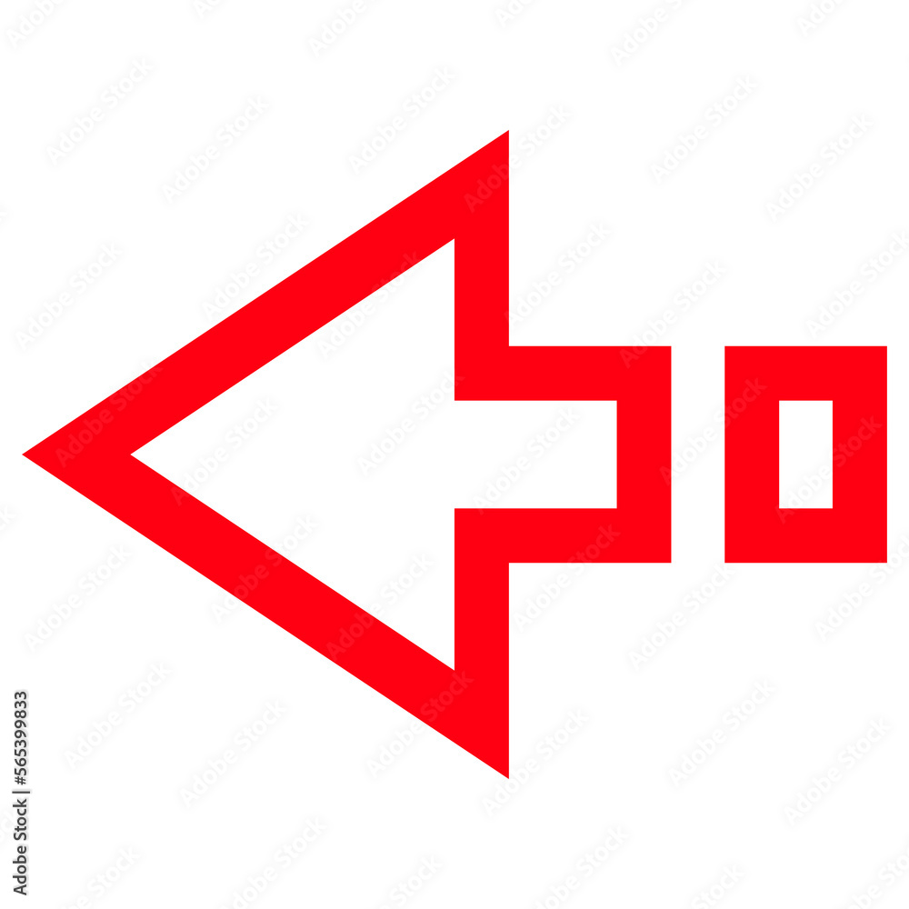 Directional Arrow Symbol on Transparent Background Directional Arrow Symbol on Transparent Background