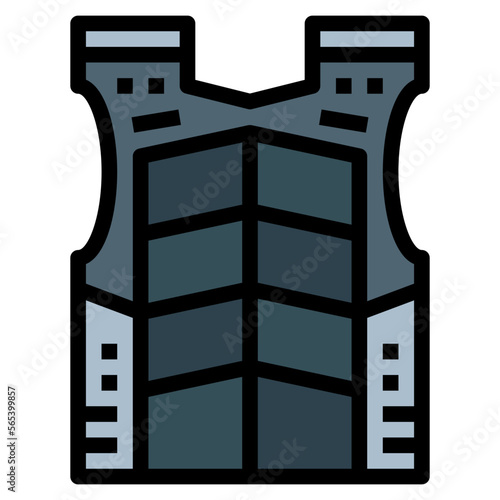 armor filled outline icon style