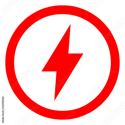 Free Download Lightening Thunder Electric Sign Symbol on Transparent Background - GFXLoad