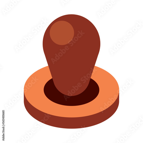 wooden stamp icon
