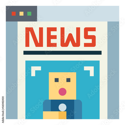online flat icon style