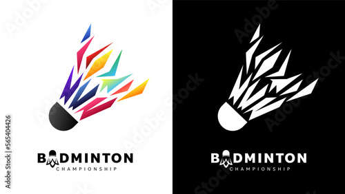 Shuttlecock icon symbol vector, Modern design and beautiful colors isolated on white background, illustration Vector EPS 10 , can use for  Badminton Championship Logo