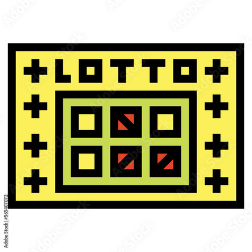 lotto filled outline icon style