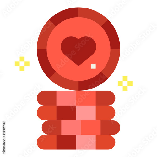 chip flat icon style