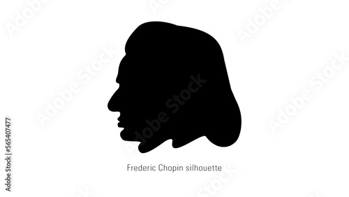 Frederic Chopin silhouette