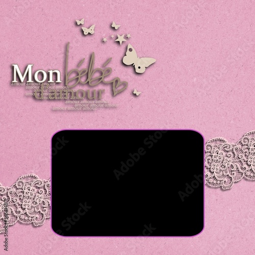  cadre naissance fille