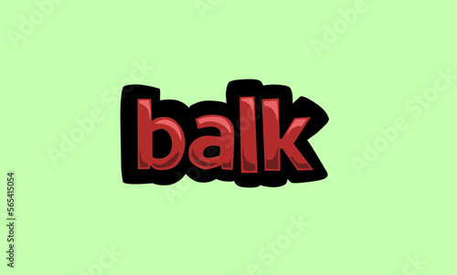 Green screen animation video written balk
