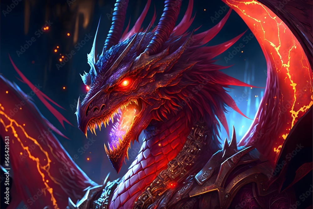 Red Fire Dragon in the cave, the lord of dragons, has good platinum