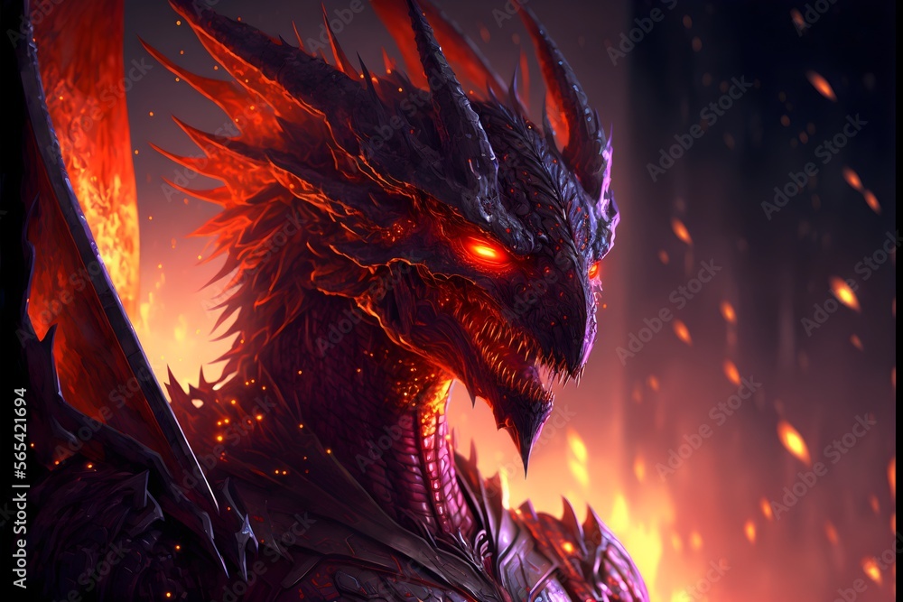 Red Fire Dragon in the cave, the lord of dragons, has good platinum