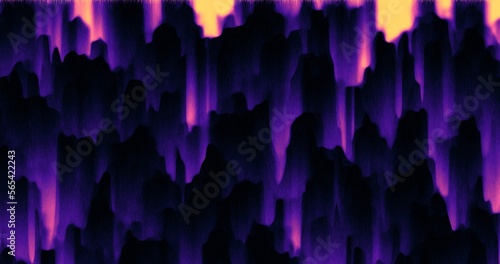 Flames falling down. Abstract fire rain background. Colorful acid motion pattern. Smooth moving waves. Soft melting texture. Modern graphic design wallpaper.