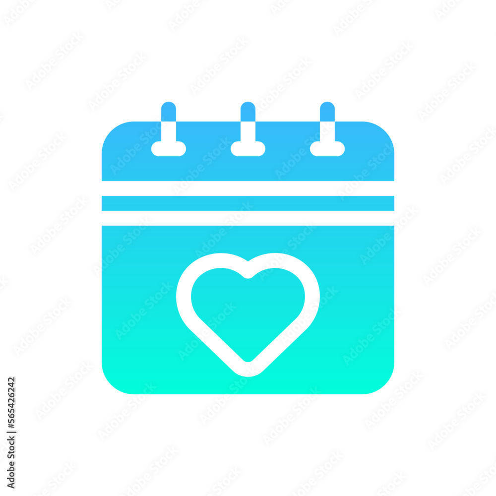 calendar flat gradient icon calendar flat gradient icon