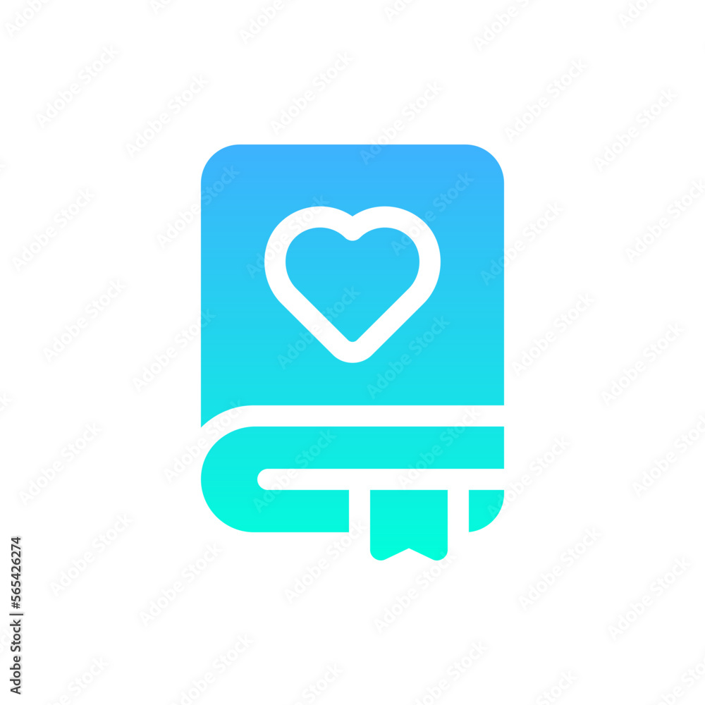 diary flat gradient icon diary flat gradient icon