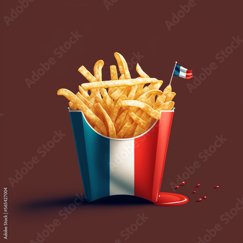 French flag fries