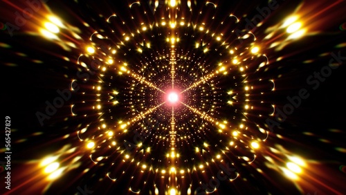 Visual art background of fantastic hypnotic lights