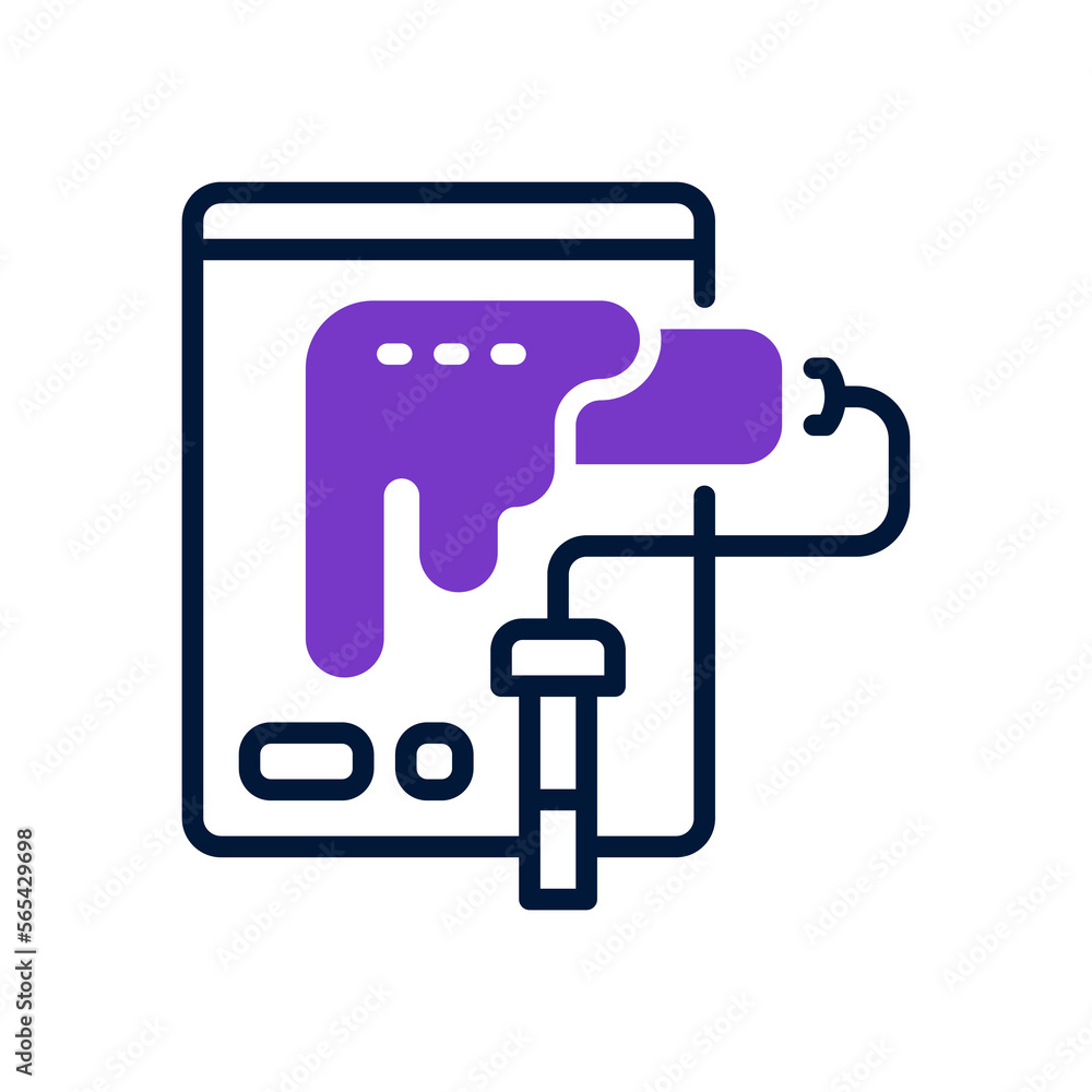 paint roller icon for your website, mobile, presentation, and logo design. paint roller icon for your website, mobile, presentation, and logo design.