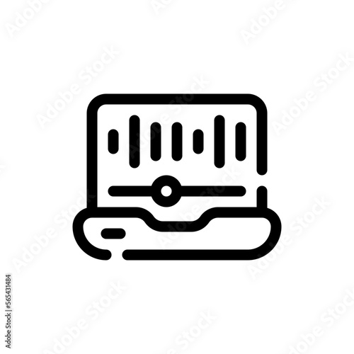 laptop line icon