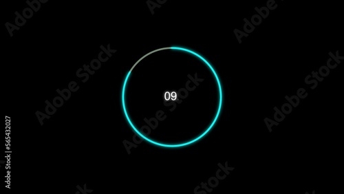 abstract beautiful countdown bar illustration background 